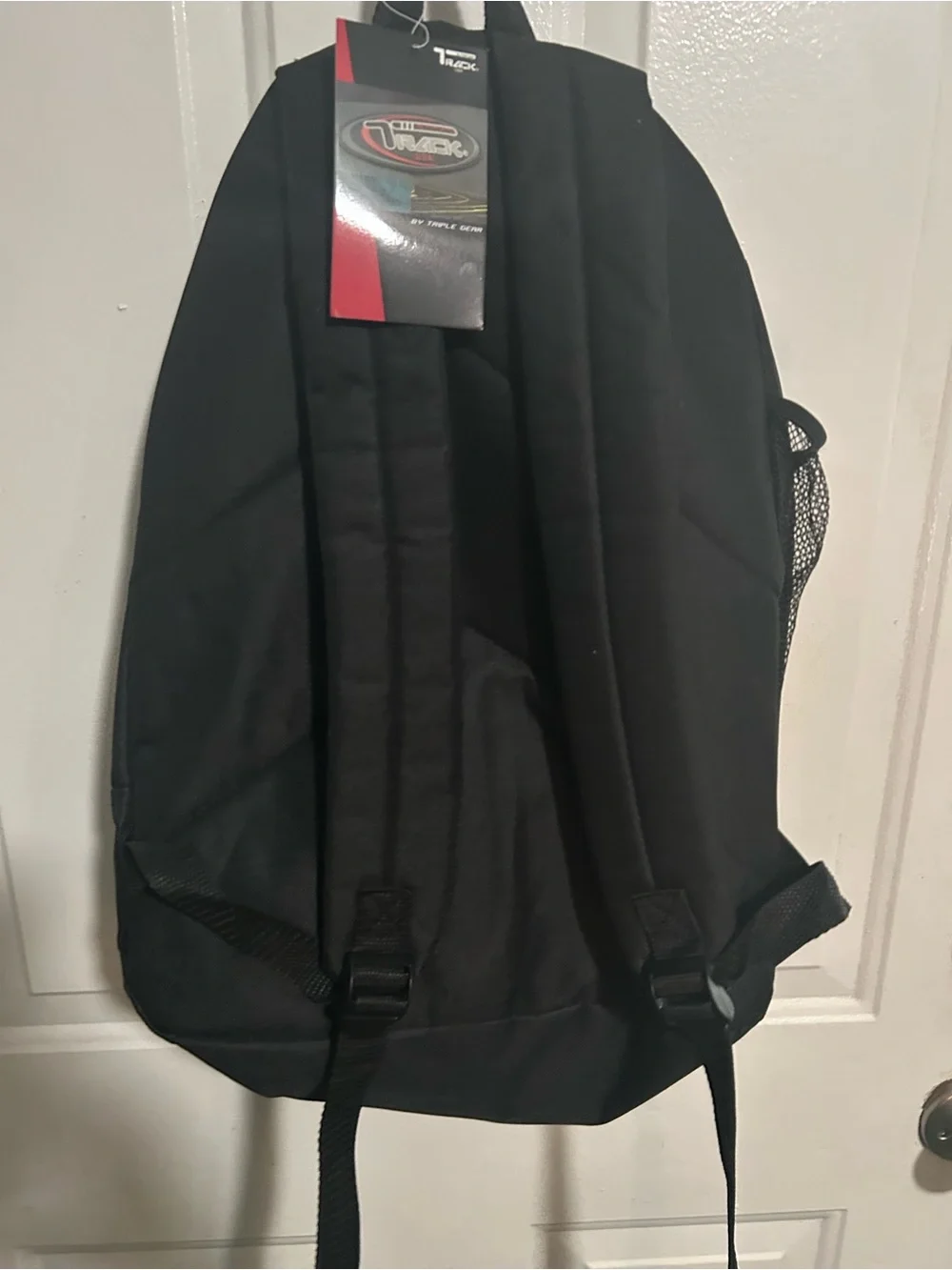 Track By Triple Gear Black Color Backpack Unisex Book Bag